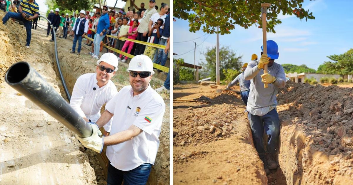 así empieza a llegar el agua potable a María La Baja en Bolívar