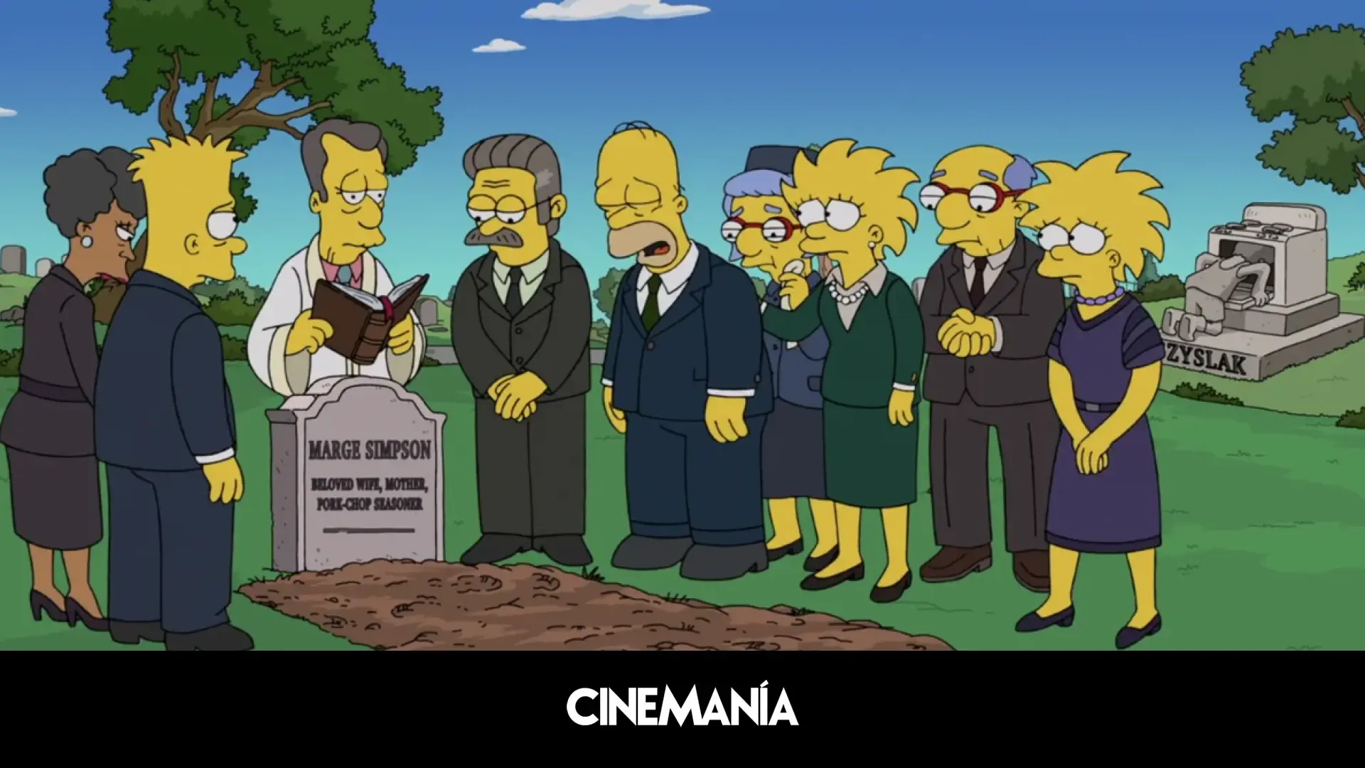 ¿Ha matado ‘Los Simpson’ a Marge? Esta es la explicación de la escena de su entierro en el último capítulo