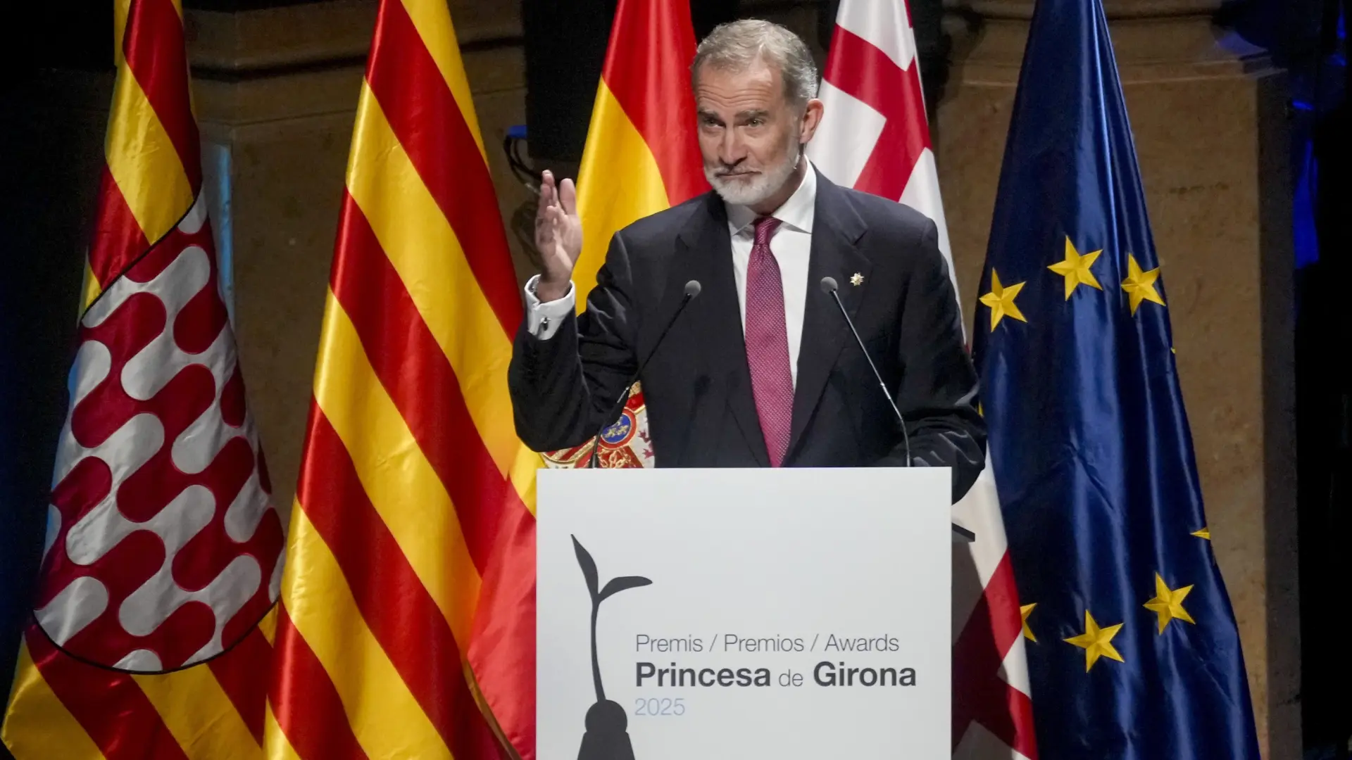 El rey destaca los lazos entre Cataluña y el resto de España y sus propósitos compartidos en su discurso en los Princesa de Girona