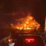 las impresionantes imágenes del mortal accidente en la A-4 que ha provocado el corte de la vía