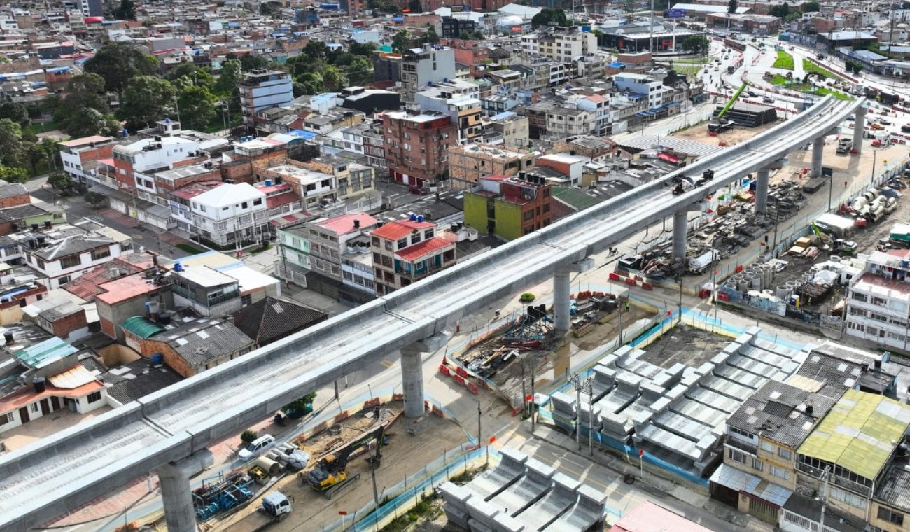Línea 1 del metro de Bogotá se acerca al 60 % de avance