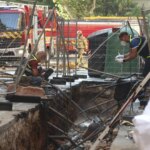 Al menos dos heridos tras explotar una tubería de gas y provocar un incendio en una calle de Zamora