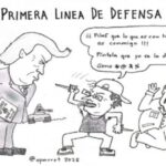 Caricatura: Primera línea de defensa Caricatura: Primera línea de defensa