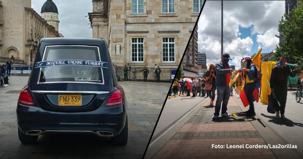El calvario que vivieron los vendedores de la Séptima por el cortejo fúnebre de Miguel Uribe