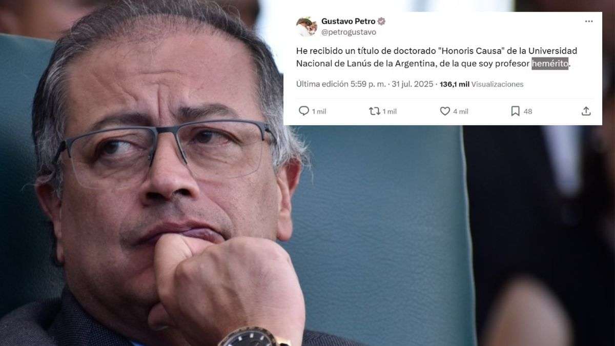 El gazapo de Petro sobre su historial académico: "Soy profesor 'hemérito'"