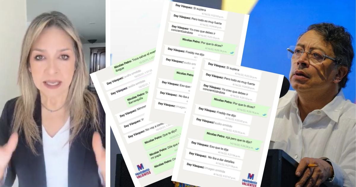 Estos son los whatsapp que Vicky Dávila mostró de las pesadas rumbas de Petro ¿Son verdad?