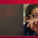 Una alcaldesa de Ourense se derrumba en directo ante el imparable incendio que arrasa su municipio: «Llevamos días sin dormir»