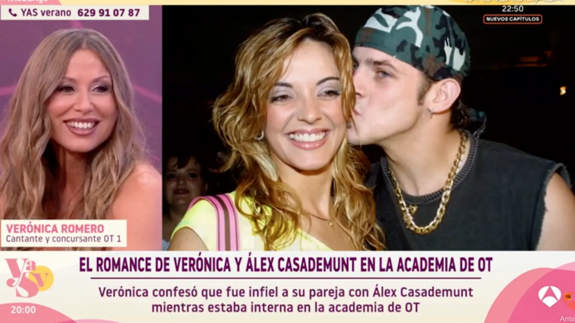 Verónica Romero recuerda su romance con Álex Casademunt en ‘OT 1’: «Era un amor incondicional»
