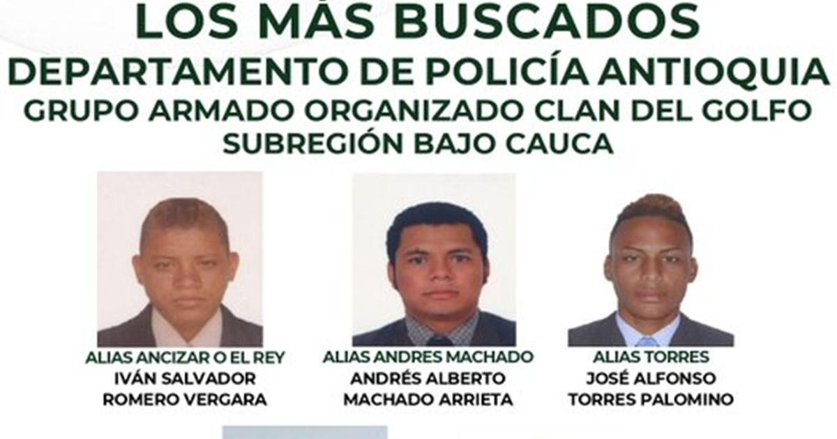 Noticias Antioquia: Se conoce el cartel de más buscados del Clan del Golfo