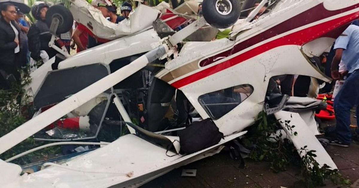 Noticias Medellín: Dos heridos dejó la caída de una avioneta en Medellín