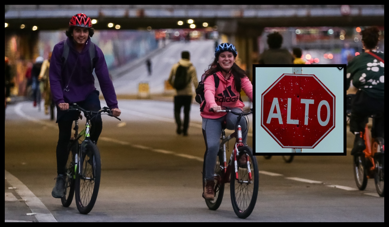 Pilas que la Ciclovía cambia de rutas desde este domingo