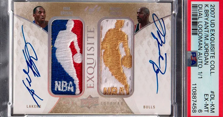 Un cromo firmado por Bryant y Jordan, subastado por 12,9 millones de dólares