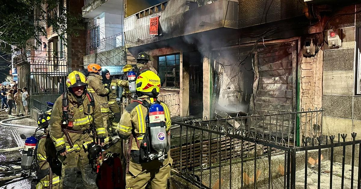 Medellín: Incendio deja una persona muerta