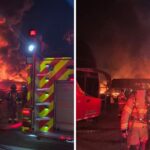Emergencia por fuerte incendio en Fontibón: columnas de humo y caos vial