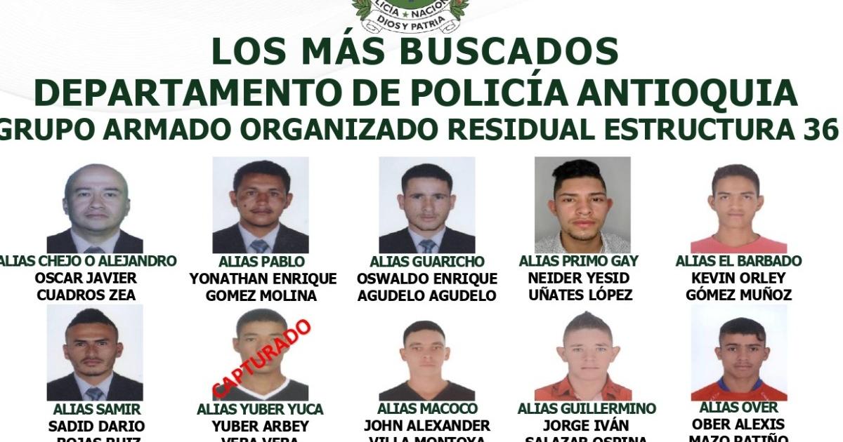 Noticias Antioquia: El cartel de los más buscados de las disidencias Noticias Antioquia: El cartel de los más buscados de las disidencias