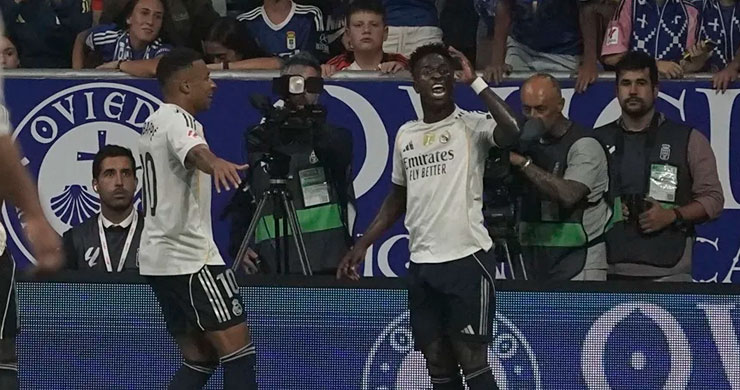 LaLiga denuncia cánticos en Oviedo contra el Real Madrid y Vinicius