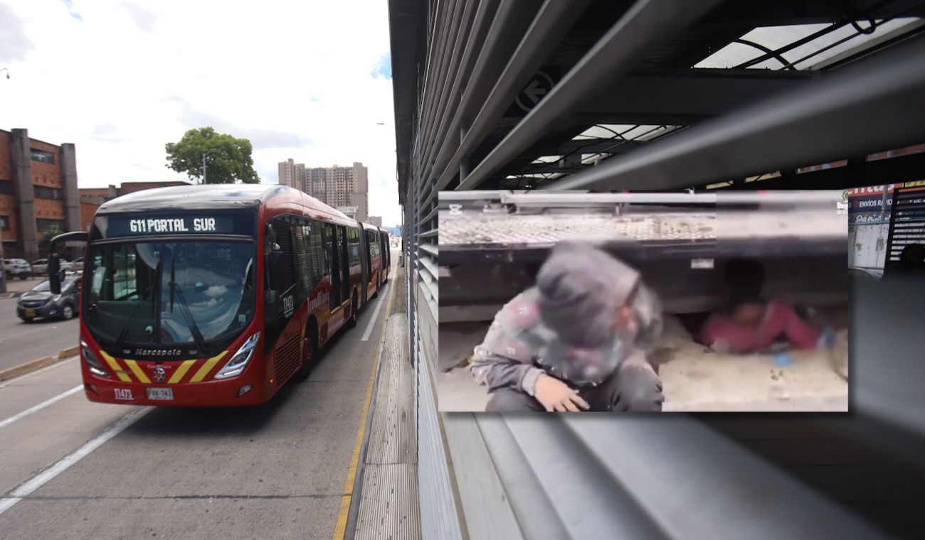 Pelaron el cobre: 6 extranjeros capturados robando cables de TransMilenio Pelaron el cobre: 6 extranjeros capturados robando cables de TransMilenio