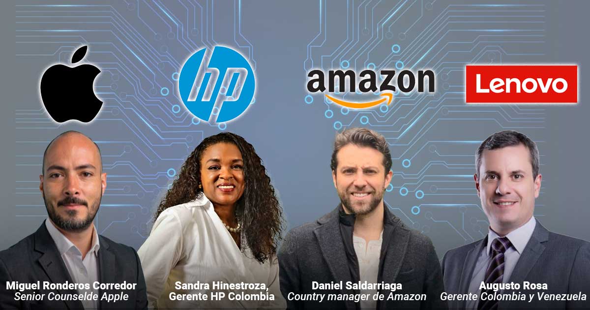 Los 4 ejecutivos que las gigantes tecnológicas del mundo escogieron en Colombia para manejar sus empresas