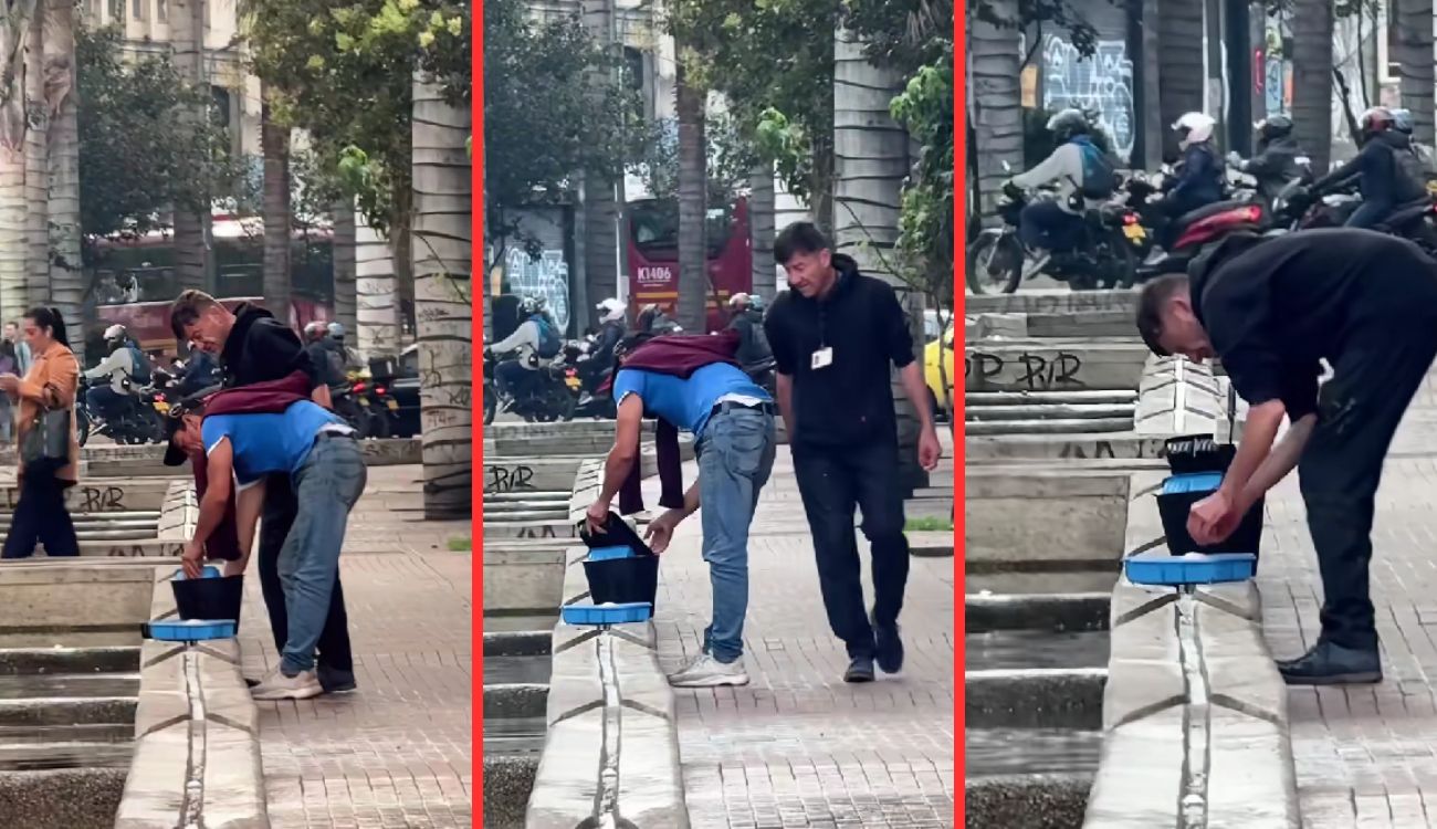 Vendedores fueron pillados lavando pollo en el canal San Francisco, Bogotá