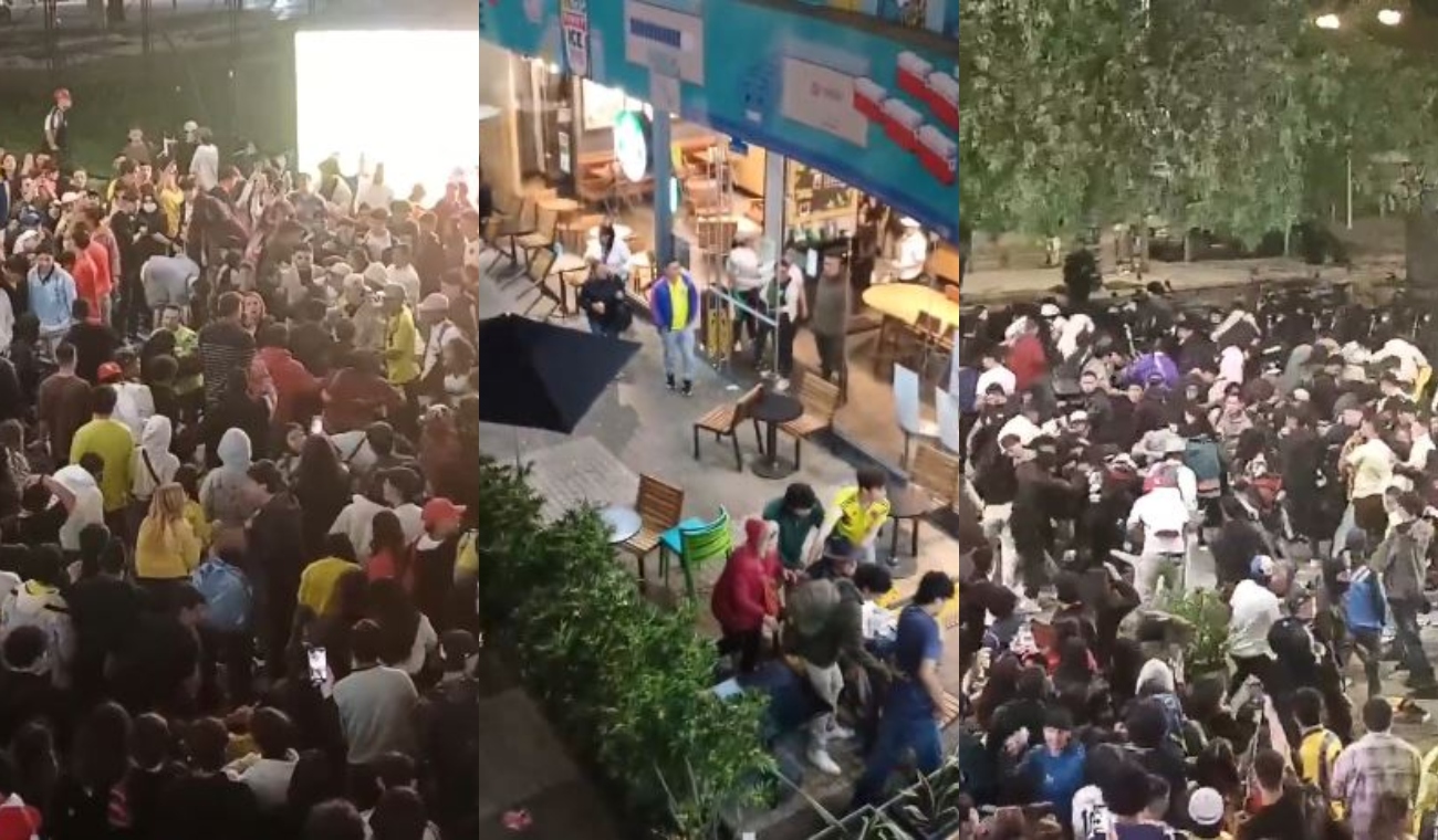 Centro de Bogotá se convirtió en un ‘ring de boxeo’: hinchas crearon caos