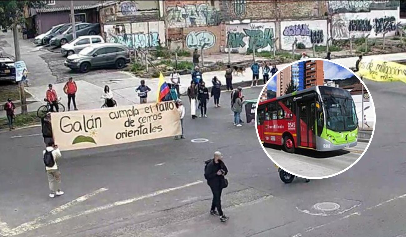 Rutas de TransMilenio hacen desvíos por bloqueos en la 170: evite la zona Rutas de TransMilenio hacen desvíos por bloqueos en la 170: evite la zona