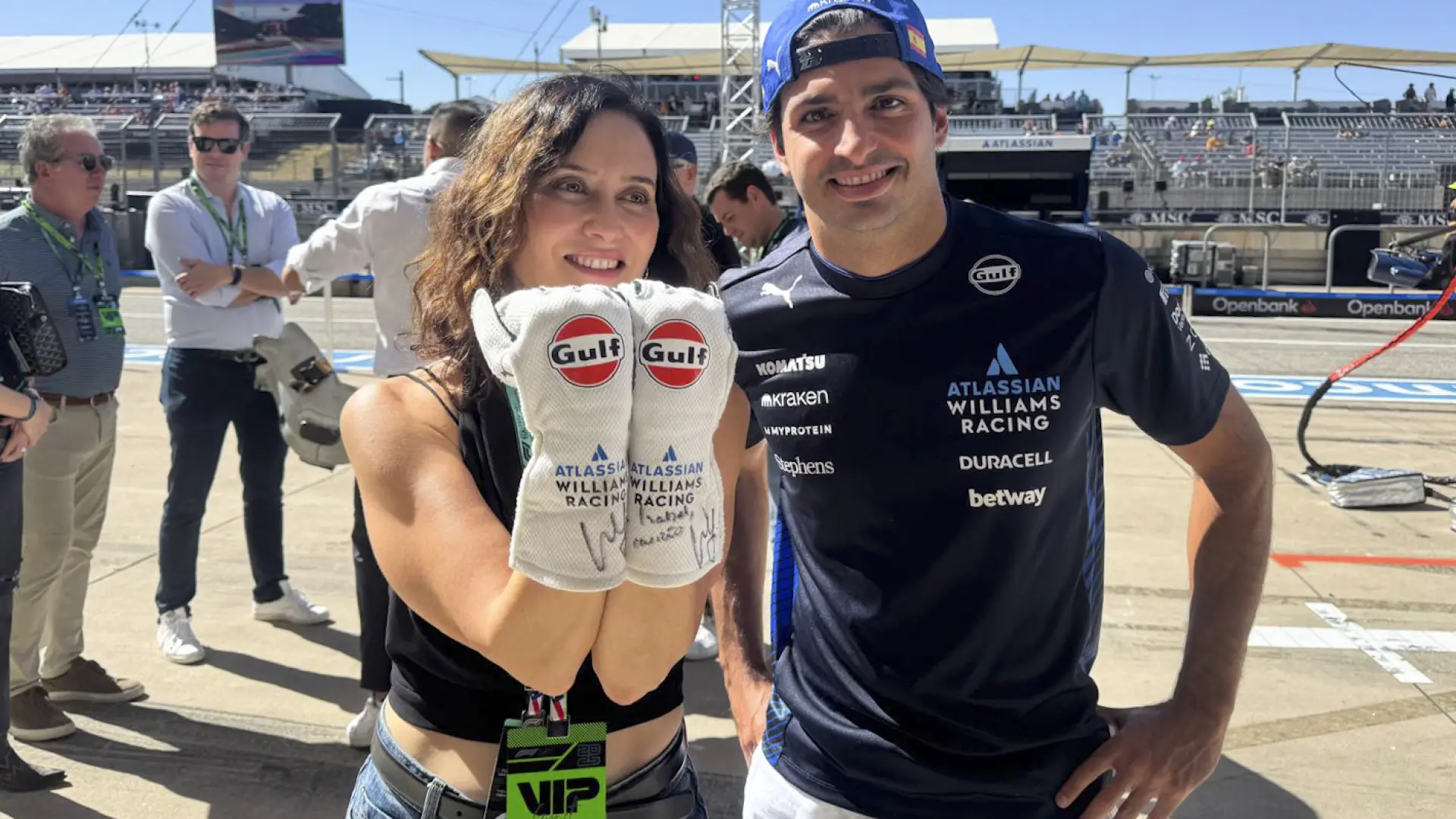 Ayuso avanza desde Texas que el asfaltado del circuito de Fórmula 1 de Madrid comenzará en unos días Ayuso avanza desde Texas que el asfaltado del circuito de Fórmula 1 de Madrid comenzará en unos días