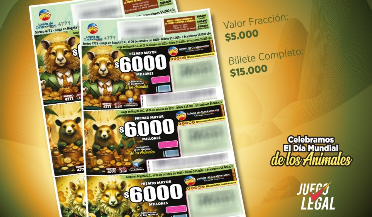 Lotería de Cundinamarca HOY, RESULTADOS del 6 de octubre de 2025 Lotería de Cundinamarca HOY, RESULTADOS del 6 de octubre de 2025