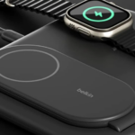 para tres dispositivos Apple, plegable y rebajada para tres dispositivos Apple, plegable y rebajada