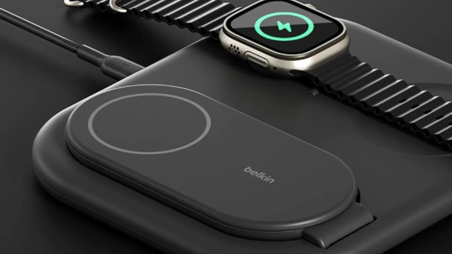 para tres dispositivos Apple, plegable y rebajada para tres dispositivos Apple, plegable y rebajada