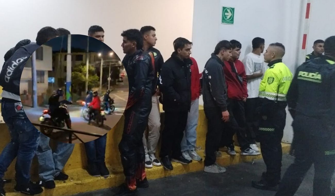 Piques de moteros terminaron mal: Policía y vecinos los frenaron duro