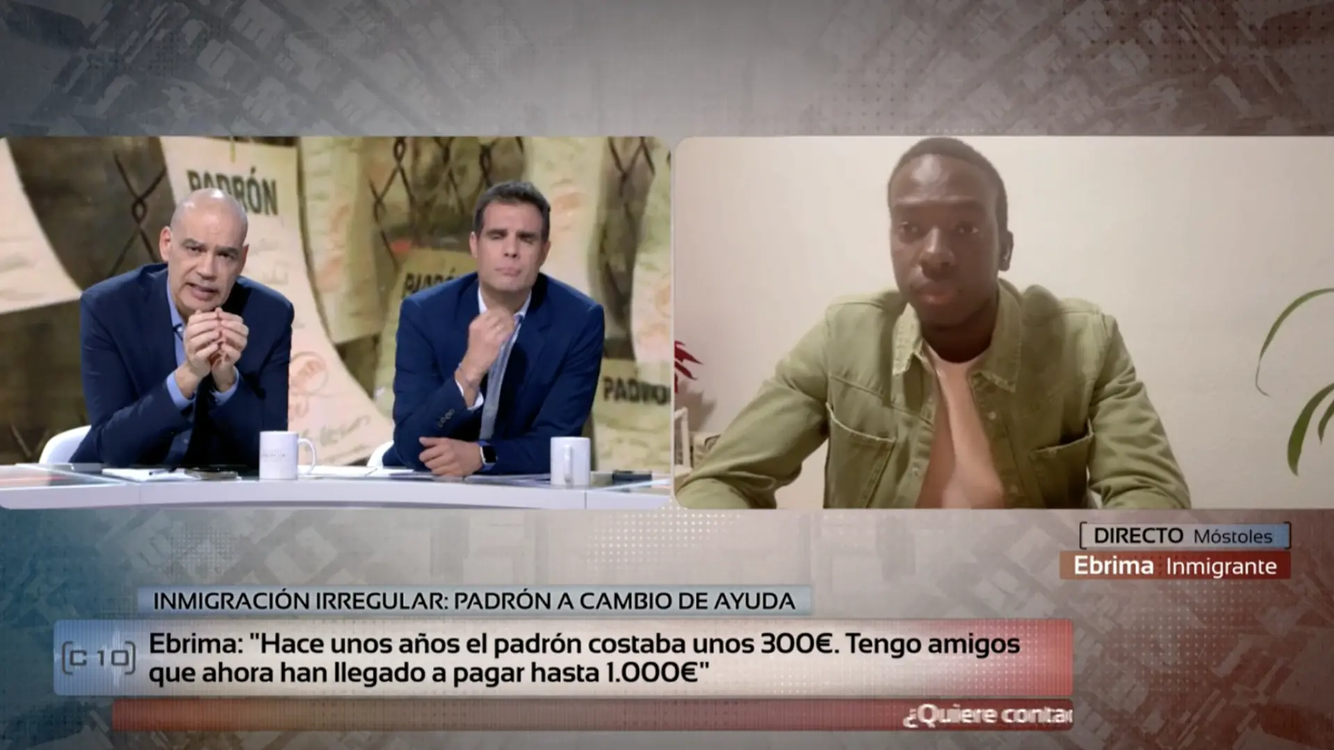 ‘Código 10’ destapa el negocio ilegal del empadronamiento en España: «Me piden 350 euros» ‘Código 10’ destapa el negocio ilegal del empadronamiento en España: «Me piden 350 euros»