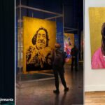 El mega retrato de la embajadora de Colombia en Alemania que pagó el Estado y adorna la entrada embajada en Berlín