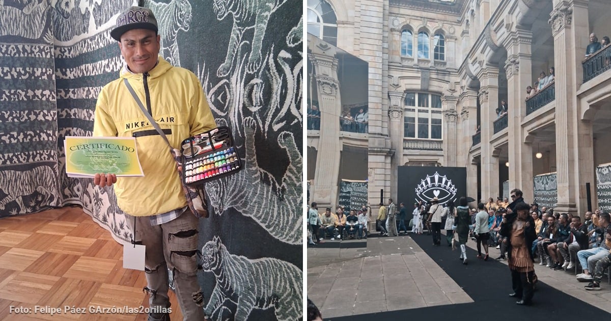 El soldado que cambió el bazuco por el bordado y terminó confeccionando una prestigiosa colección de ropa