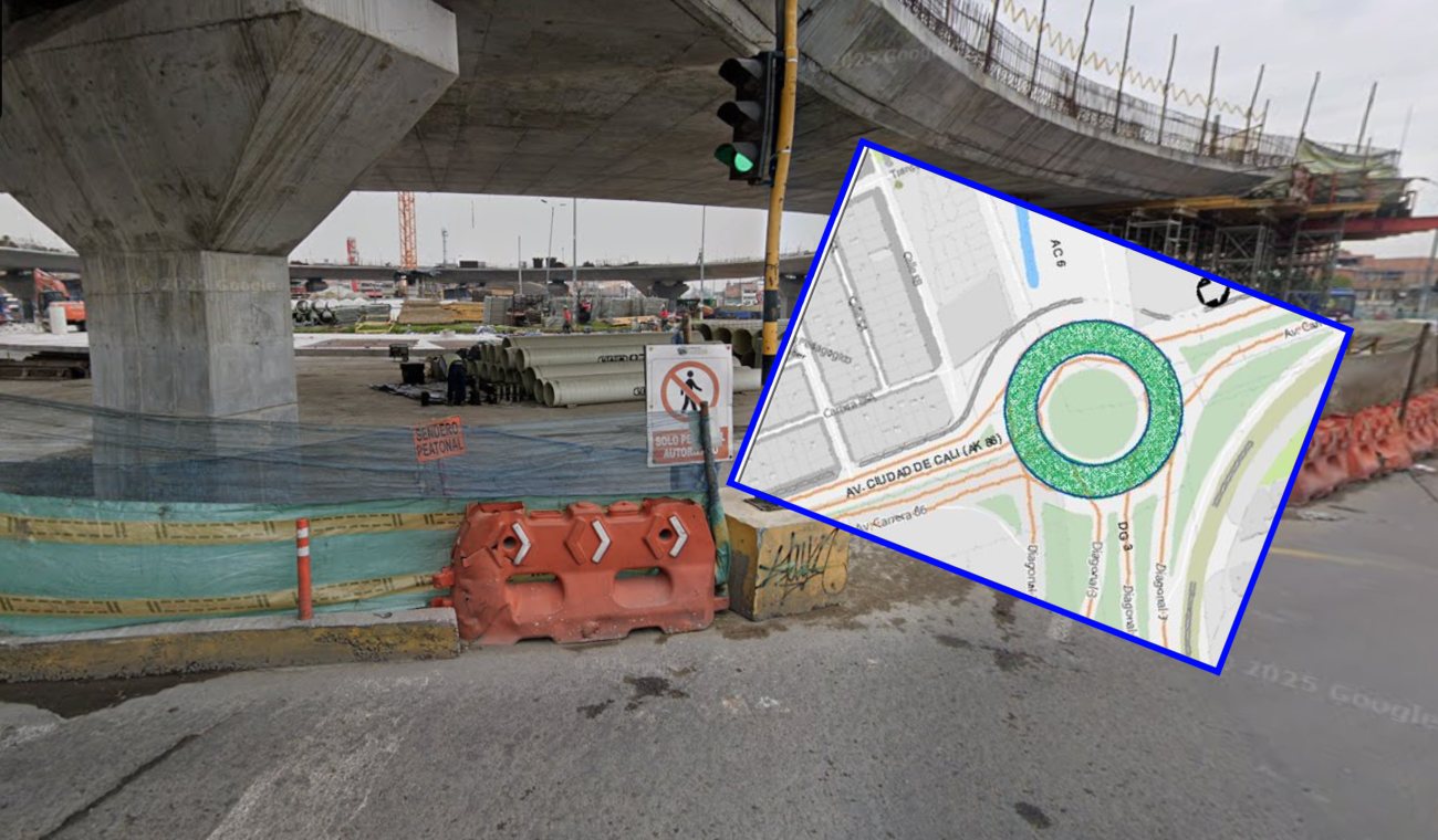 Cierre total en glorieta de avenida Ciudad de Cali: sorpresa para muchos