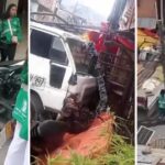 Grúa sin frenos dejó cuatro heridos y una casa impactada en Medellín Grúa sin frenos dejó cuatro heridos y una casa impactada en Medellín