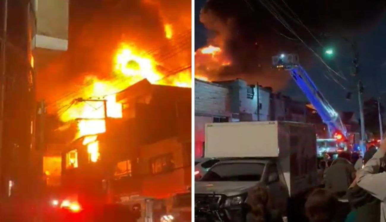 Incendio en Bogotá desató el caos: bodega quedó envuelta en llamas