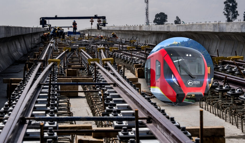 Metro de Bogotá ya tiene más de 11 km de rieles en el patio taller Metro de Bogotá ya tiene más de 11 km de rieles en el patio taller