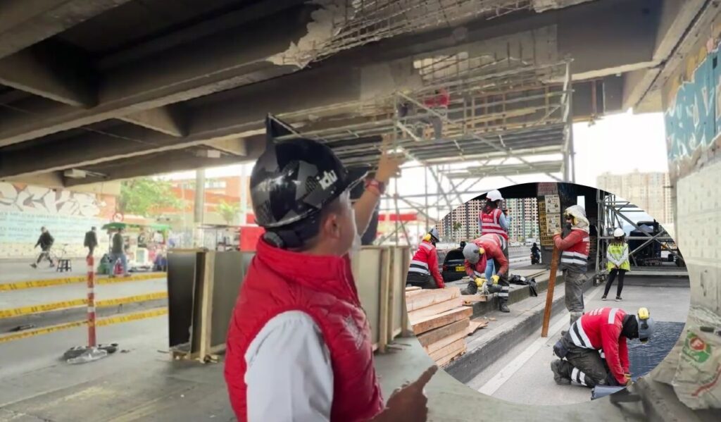 Puente dañado en Bogotá entra en operación quirúrgica: toca demoler Puente dañado en Bogotá entra en operación quirúrgica: toca demoler