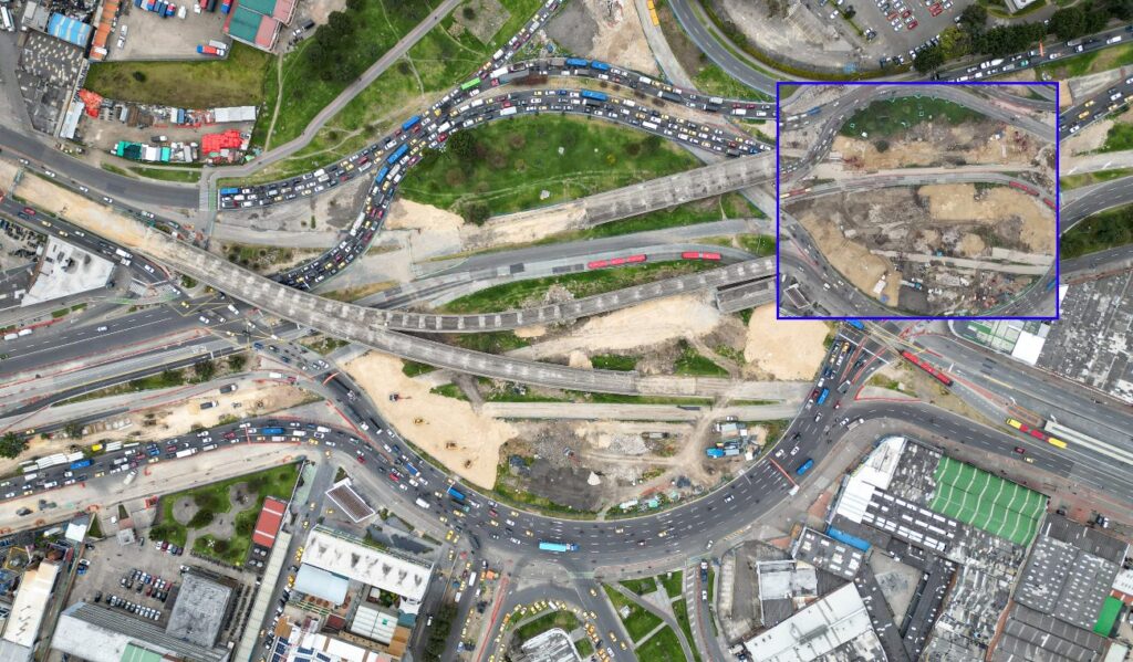 Dron revela cómo se ve Puente Aranda un mes después de la implosión