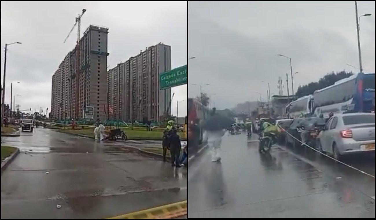 Sábado de tragedias viales en Bogotá: dos personas mueren en distintos siniestros