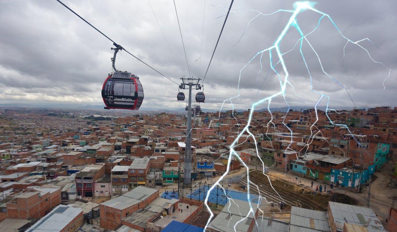 Tormenta eléctrica en Ciudad Bolívar: servicio de TransMiCable, suspendido