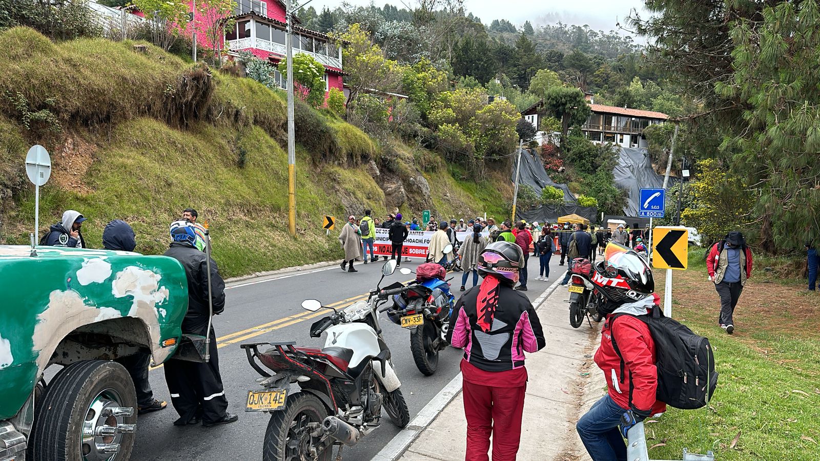 La Calera amanecerá bloqueada por protestas: puntos de manifestación