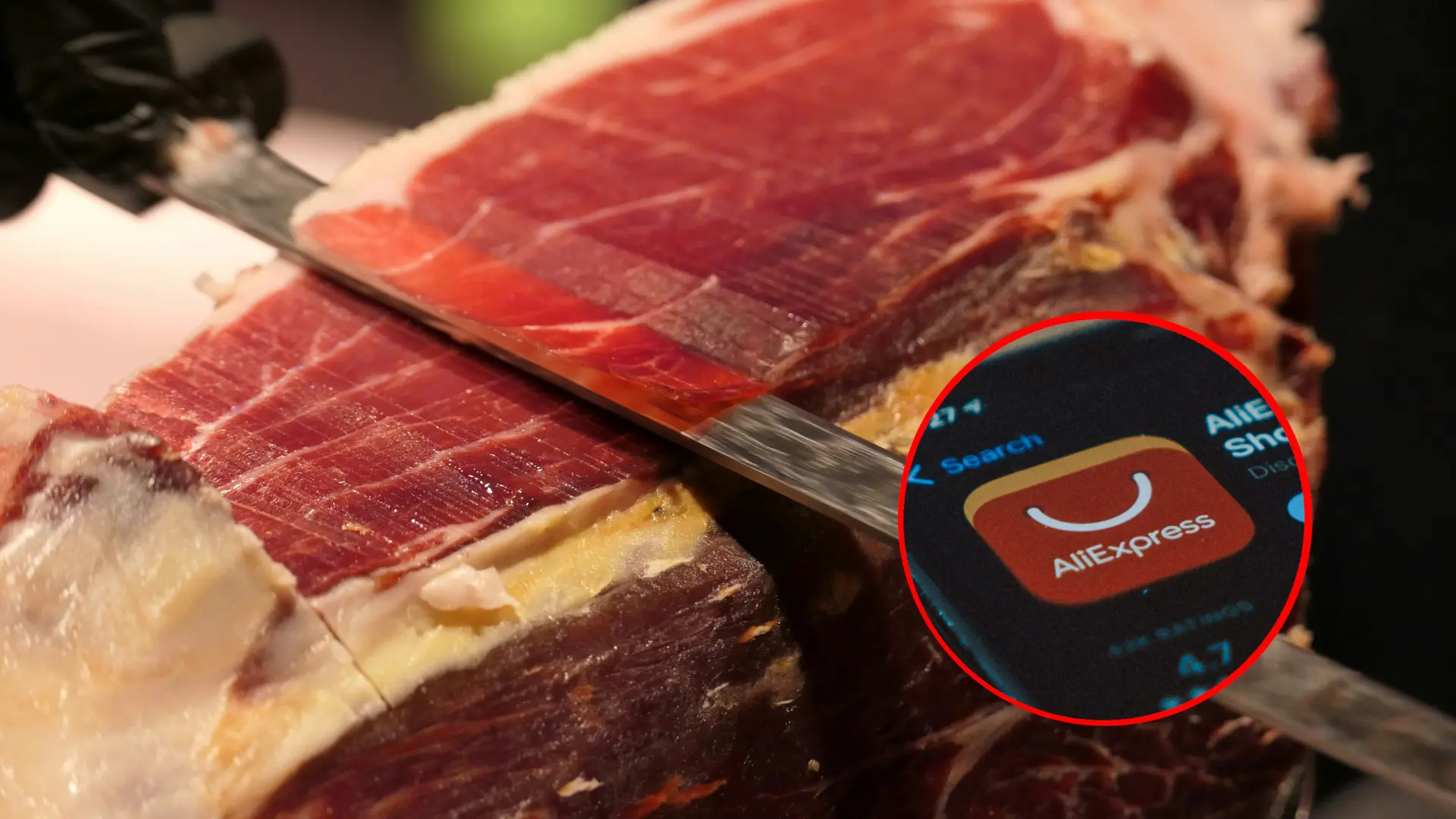 ¿Jamones por AliExpress? Cuando veas los precios que tienen, igual te lo piensas