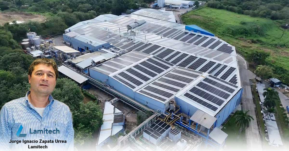 Con una monumental cubierta la fábrica de laminados Lamitech impone récord de generación de energía solar Con una monumental cubierta la fábrica de laminados Lamitech impone récord de generación de energía solar
