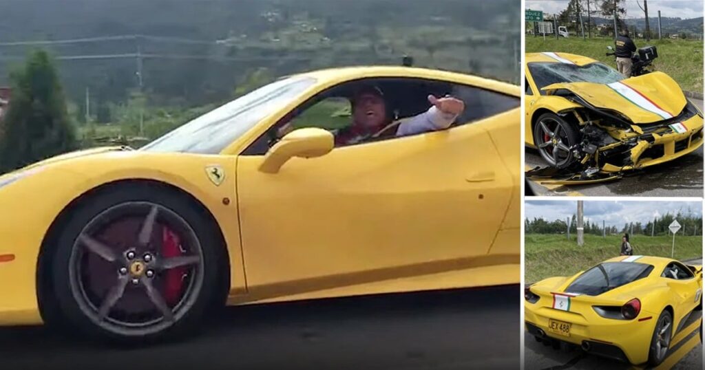 Él es el millonario dueño del ferrari amarillo accidentado en La Calera; tiene 8 más en su garaje Él es el millonario dueño del ferrari amarillo accidentado en La Calera; tiene 8 más en su garaje