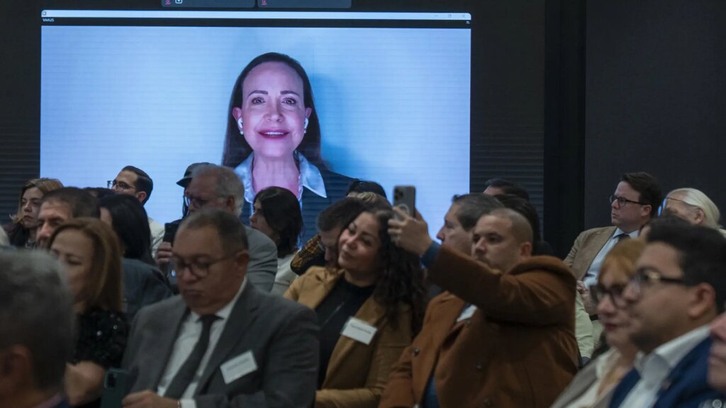 Machado afirma en un evento virtual en Nueva York que la transición en Venezuela es «inevitable» Machado afirma en un evento virtual en Nueva York que la transición en Venezuela es «inevitable»