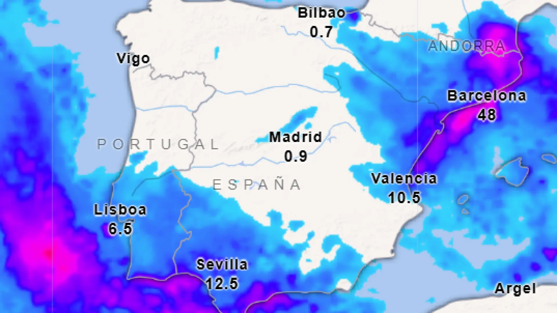 Tres comunidades, en alerta por tormentas fuertes en las próximas horas