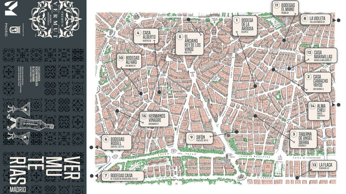 El primer mapa ilustrado de Vermuterías de Madrid: guía imprescindible para disfrutar del mejor vermut El primer mapa ilustrado de Vermuterías de Madrid: guía imprescindible para disfrutar del mejor vermut