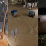 desalojos en casas, calles inundadas y ríos desbordados