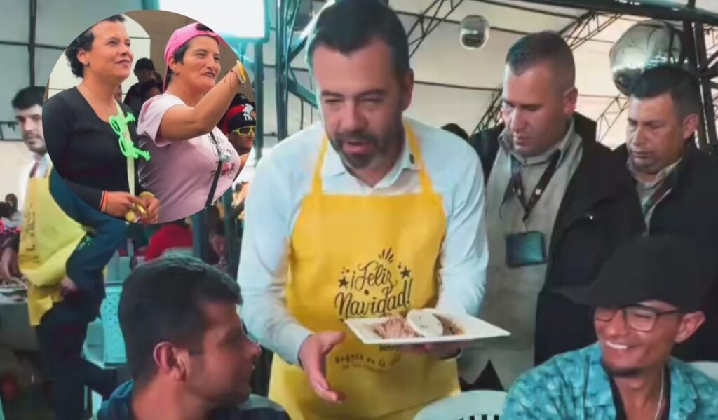 Galán se puso el delantal y repartió lechona: armó fiesta de fin de año Galán se puso el delantal y repartió lechona: armó fiesta de fin de año